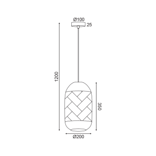 Κρεμαστά ^ΚΡΕΜΑΣΤΟ Φ/Σ 1ΧΕ27 RATTAN+ΞΥΛΟ D20XH120CM COCONUT