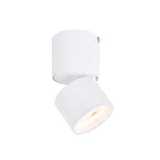 Φωτιστικά Spot ^ΕΠΙΤΟΙΧΟ Φ/Σ LED 5W COB 80° 3000K 400LM ΛΕΥΚΟ ΑΛΟΥΜΙΝΙΟ D5,6XH10CM PLUTO