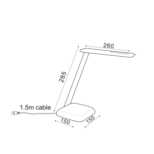 ΠΡΟΪΟΝΤΑ NETTO ΦΩΤΙΣ.ΓΡΑΦΕΙΟΥ LED 6W ΧΡΥΣΟ 480Lm Dimmabl 3.000K/6.000Κ 230V FUTUR