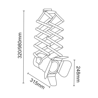 Επαγγελματικός Φωτισμός TRACK LIGHT No243 BLACK 4WIRE PAR30 E27