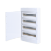 SURFACE MOUNTING ENCLOSURE 72 MODULES WHITE DOORS 4 ROWS