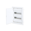 FLUSH MOUNTING 24+4 MODULES 2 ROWS WHITE DOOR