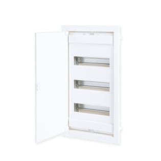 FLUSH MOUNTING 36+6 MODULES 3 ROWS WHITE DOOR