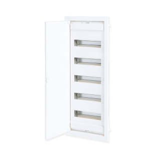 FLUSH MOUNTING 60+10 MODULES 5 ROWS WHITE DOOR