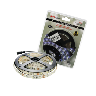 Ταινίες LED κι Εξαρτήματα LED SMD STRIP KIT 3M IP65 4000K & 12V DC PLUG DRIVER