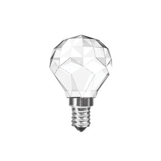 LED COB E14 G45 3W 3000K 230V AC 300LM RA80 25000H 360° CRYSTAL