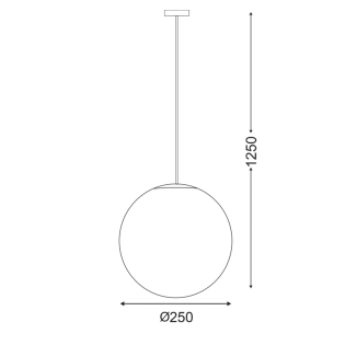 Κρεμαστά HANG LIGHT PMM Φ250 PMM CLEAR