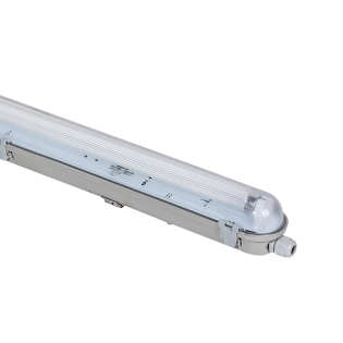 EMPTY IP65 LUMINAIRE FOR 1X600mm T8 G13 LAMP 2-SIDE