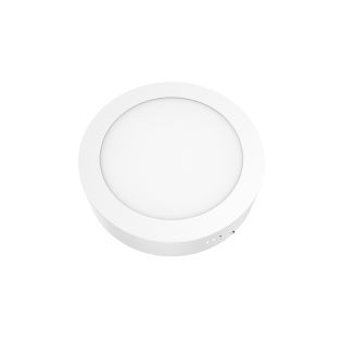 Επαγγελματικός Φωτισμός LED SLIM PANEL WHITE ROUND CEIL.12W 4000K 1100Lm Φ160 230V AC Ra80