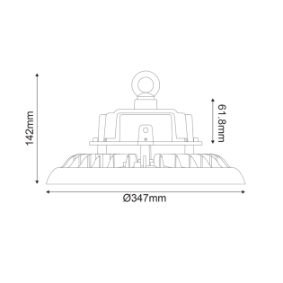 LED HIGH BAY ASTREK DIM 1-10V 200W 30.000LM 5000K 90° 230V AC IP65 Ra>80 50.000HRS