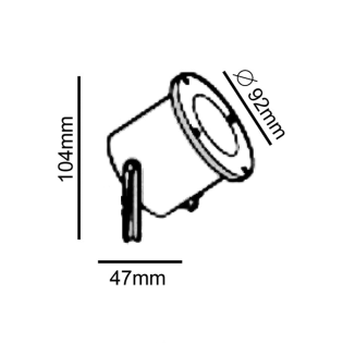 ΣΠΟΤ ΚΗΠΟΥ ΓΚΡΙ GU10  RAL7016M