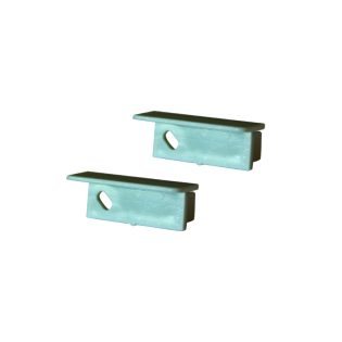 Προφίλ Αλουμινίου κι Εξαρτήματα SET OF PLASTIC END CAPS FOR P168, 2 PCS WITH HOLE