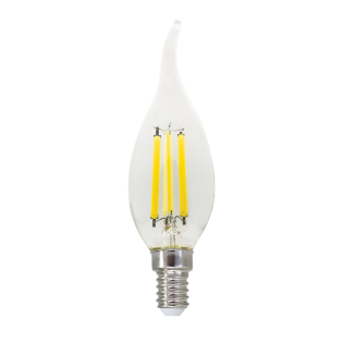 LED FILAMENT E14 C35 6W TIP 4000K 230V AC 770LM RA80 30000H 360°