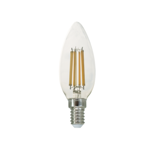 LED FILAMENT E14 C35 7W 6500K 230V AC 900LM RA80 30000H 360°