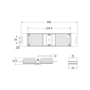 LED MODULE 60W 3.000K 6.000LM 90˚ 50.000HRS IP66 230V AC