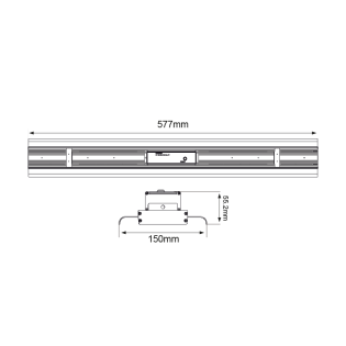 Επαγγελματικός Φωτισμός LED LINEAR HIGHBAY 100W 16000LM 5000K 30°x90° CRI 80 PHILLIPS LED SOSEN DRIVER 5 YEARS WARRANTY