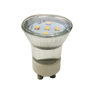 LED SMD GU10 MINI 3W 3000K 230V AC 260LM RA80 30000H 120° GLASS