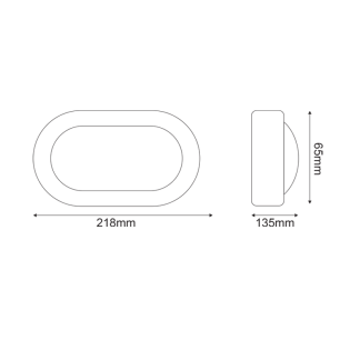 ΑΠΛΙΚΑ ΜΑΥΡΗ ΙΡ54 Ε27 max.40W 218x135x65mm RAL C0026