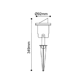 ΣΠΟΤ ΚΗΠΟΥ GU10 max 35W ΜΑΥΡΟ  RAL C0026