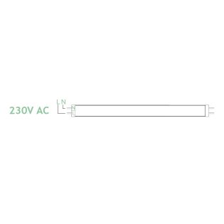 LED SMD T8 G13 18W 6000K 120CM 230V AC 1860LM RA80 30000H 320° GLASS