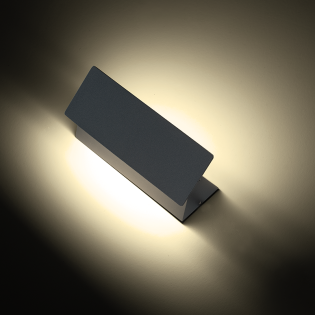 LED SMD WALL LUMINAIRE 7W 210LM 190° 230V AC 3.000K DARK GREY CRI80 IP54 30.000HRS