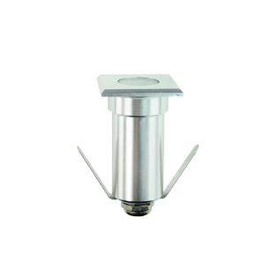 Ενδοδαπέδια LED SQUARE INGROUND SPOT LUMINAIRE 1W 85LM 3000K 30° 230V AC IP65 RA80 30.000hrs