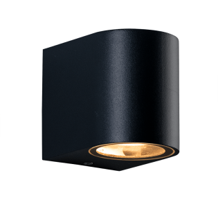 GU10 WALL LUMINAIRE 230V AC SAND BLACK IP65 MAX.35W