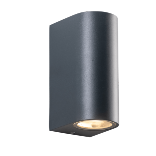 Επιτοίχια και Χωνευτά GU10 WALL LUMINAIRE 230V AC DARK GREY IP65 MAX.2X35W