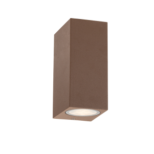 GU10 WALL LUMINAIRE 230V AC RUSTY IP65  MAX.2X35W