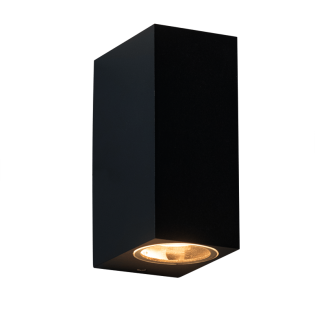 Επιτοίχια και Χωνευτά GU10 WALL LUMINAIRE 230V AC SAND BLACK IP65 MAX.2X35W