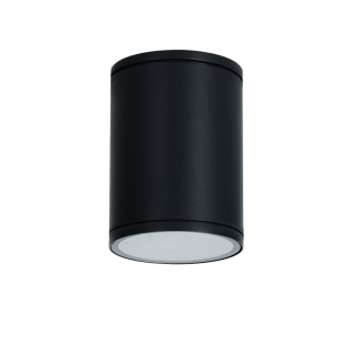 E27 PAR30  ROUND CEILING LUMINAIRE 230V AC SAND BLACK IP65 MAX.35W