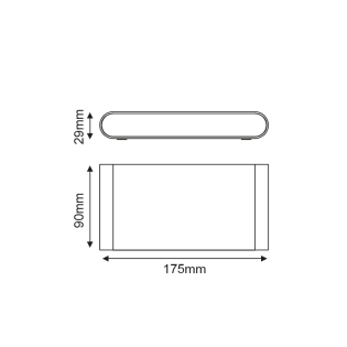 Επιτοίχια και Χωνευτά LED SMD WALL LUMINAIRE 11W 570LM 60° 230V AC 3.000K RUSTY CRI80 IP54 30.000HRS