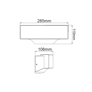 Επιτοίχια και Χωνευτά LED SMD WALL LUMINAIRE 13W 710LM 110° 230V AC 3.000K DARK GREY CRI80 IP65 30.000HRS