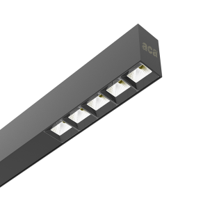 Ταινίες LED κι Εξαρτήματα AISH BLACK ALUMINUM PROFILE WITH OPAL COVER 2.5m/pc