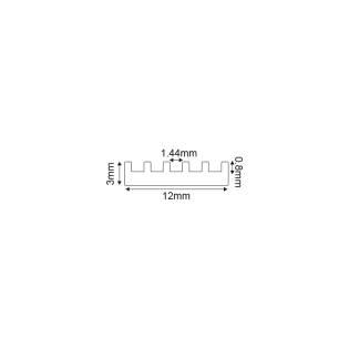 Ταινίες LED κι Εξαρτήματα ΠΡΟΦΙΛ ΑΛΟΥΜΙΝΙΟΥ SIM FOR THERMAL MANAGEMENT 2m/pc