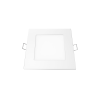 Επαγγελματικός Φωτισμός LED SLIM PANEL WHITE SQUARE REC. 6W 3000K 450Lm 118mm 230V AC Ra80