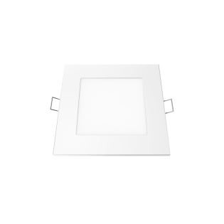 Επαγγελματικός Φωτισμός LED SLIM PANEL WHITE SQUARE REC. 6W 3000K 450Lm 118mm 230V AC Ra80