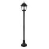 Κολωνάκια 4S PLASTIC FLOOR GARDEN BLACK LUMINAIRE 100CM E27 IP44