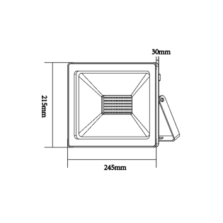 Επαγγελματικός Φωτισμός WHITE LED SMD FLOOD LUMINAIRE IP66 100W 6000K 9000Lm 230V RA80