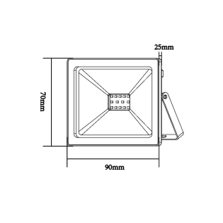 Προβολείς WHITE LED SMD FLOOD LUMINAIRE IP66 10W 4000K 850Lm 230V RA80