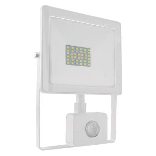 Επαγγελματικός Φωτισμός WHITE SENSOR LED SMD FLOOD LUMINAIRE IP66 30W 6000K 2650Lm 230V RA80