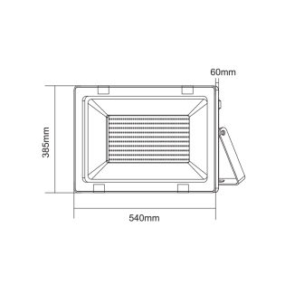 Προβολείς BLACK LED SMD FLOOD LUMINAIRE IP66 400W 3000K 32150Lm 230V RA80