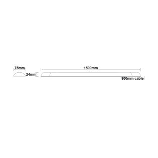 LED LINEAR LUMINAIRE 43W 4000LM 3000K 120° 230V AC IP40 Ra>80 30.000HRS 1500mm