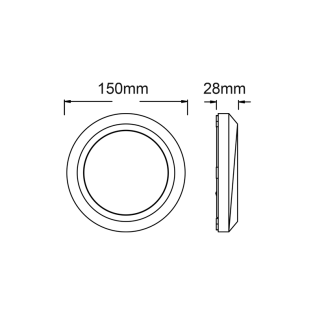 Επιτοίχια και Χωνευτά LED WALL ROUND LUMINAIRE WHITE 230V AC IP65 4W 3000K 310LM RA80