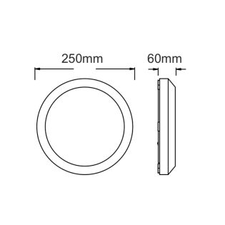 ΑΠΛΙΚΑ ΕΠΙΤΟΙΧΗ PC 230V IP65 13W 3.000K 121x2835LED EPISTAR