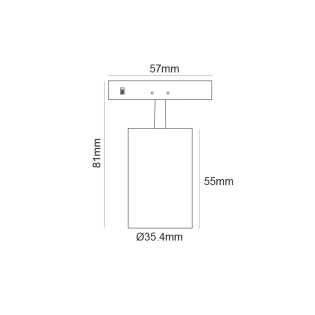 Επαγγελματικός Φωτισμός ΜΙΝΙ ΜΑΥΡΟ ZOOMABLE ΜΑΓΝΗΤΙΚΟ ΣΠΟΤ 24V DC 5W 3000K 470LM max. 20-60° RA90 5YRS Φ35,4*55(81)ΜΜ