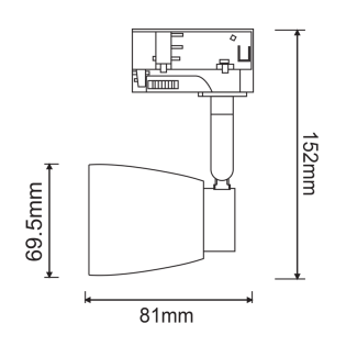 Επαγγελματικός Φωτισμός TRACK SPOT GU10 4C SATIN NICKEL No40