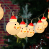 “PLASTIC SNOWMAN”, 10 LED ΛΑΜΠΑΚΙΑ ΣΕΙΡΑ ΜΠΑΤΑΡΙΕΣ (2xAA), WW, IP20, 135+30cm, ΔΙΑΦ. ΚΑΛ. ΤΡΟΦ.