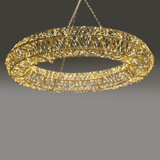 3D COPPER WIRE METAL MOTIF RING 12480LED ΛΑΜΠ ΚΑΛ ΧΑΛΚ ΘΕΡΜ IP44 ΑΝΤΑΠT(3VDC)ΑΛΥΣ 70cm-ΑΓΚΙΣ 5mΚΑΛ