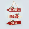 “WOODEN SANTA SIGNPOST” 14 MINI LED WW Λ/ΚΙΑ ΜΠ/ΡΙΕΣ (2AAA) IP20 31X2X45CM